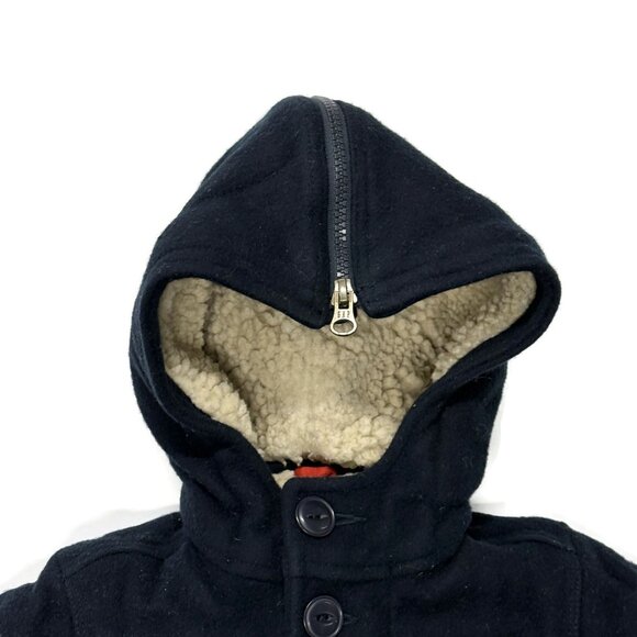 Baby Gap Boys Peacoat Coat Jacket‎ Navy Blue Toddler 12-18 Months Wool - Picture 2 of 13